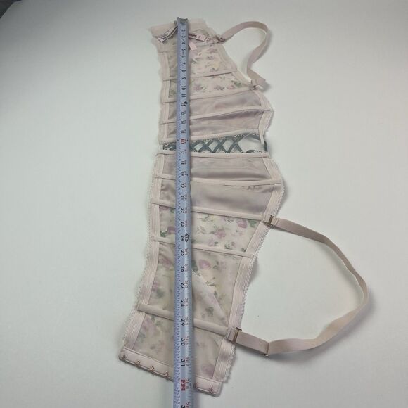Victorias Secret Dream Angles Floral Embroidered Bustier Corset Top XL Fairycore - Picture 8 of 11